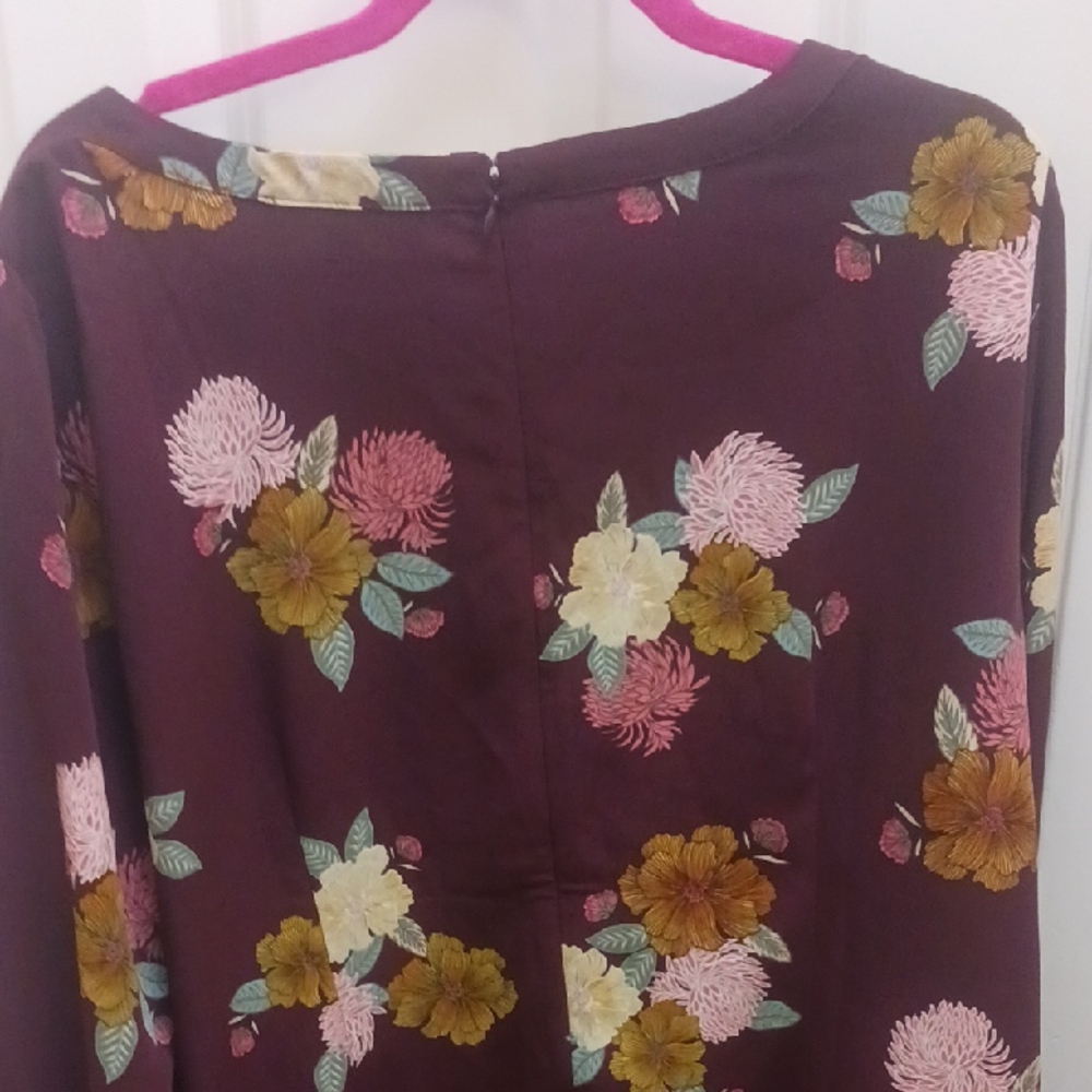 LOFT Pink and Brown Dress - Picture 8 of 10